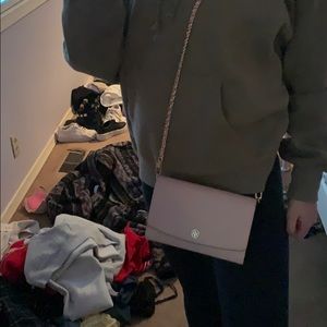 Pink Tory Burch cross body bag